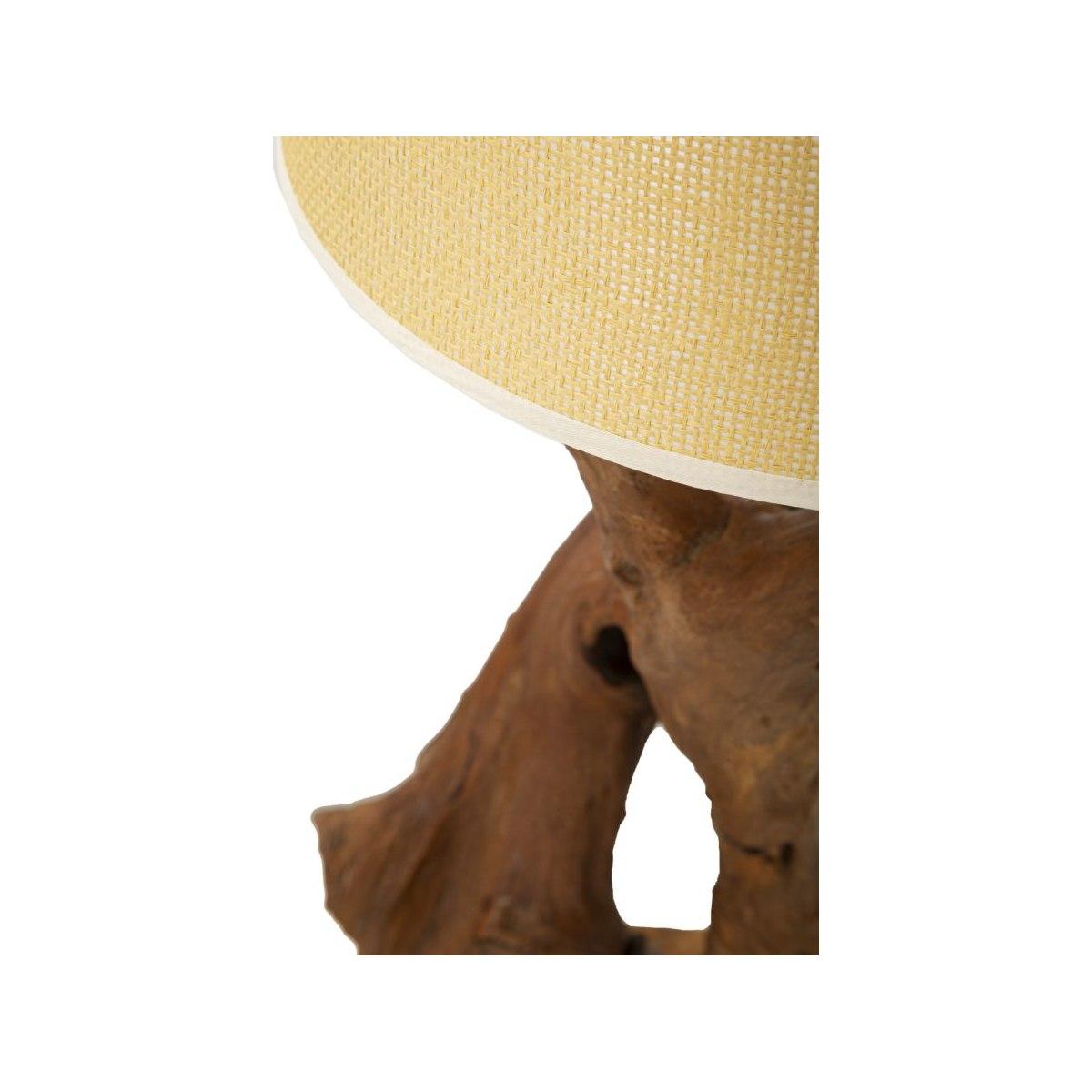 Lampada Da Tavolo Teak Riciclato cm.35x80