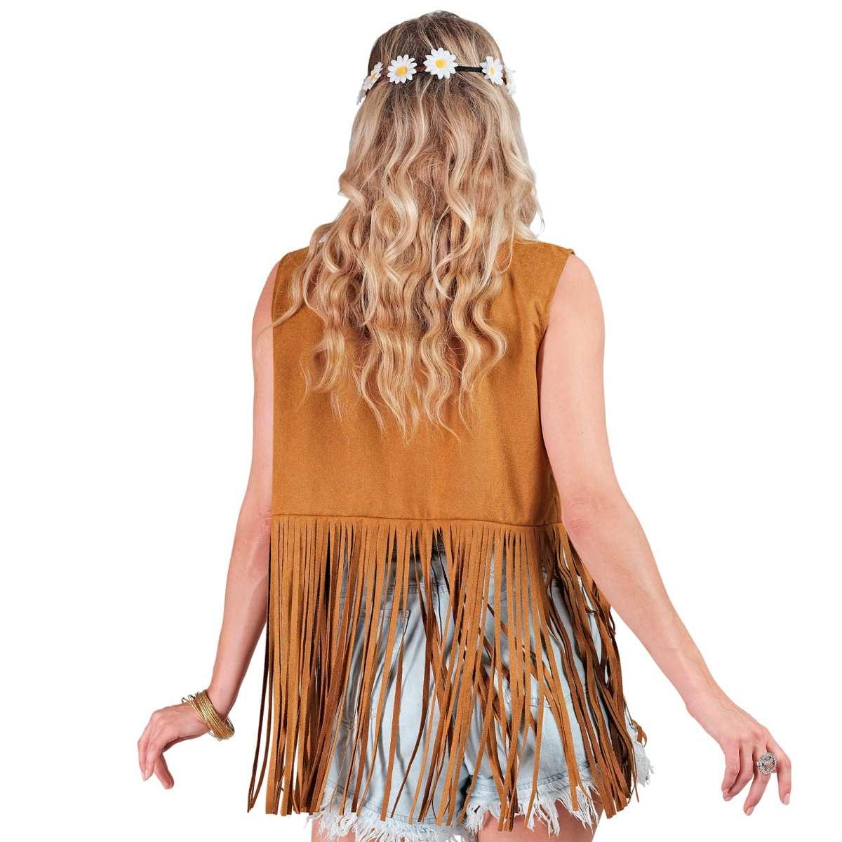 Costume Gilet Marrone con Frange |Widmann