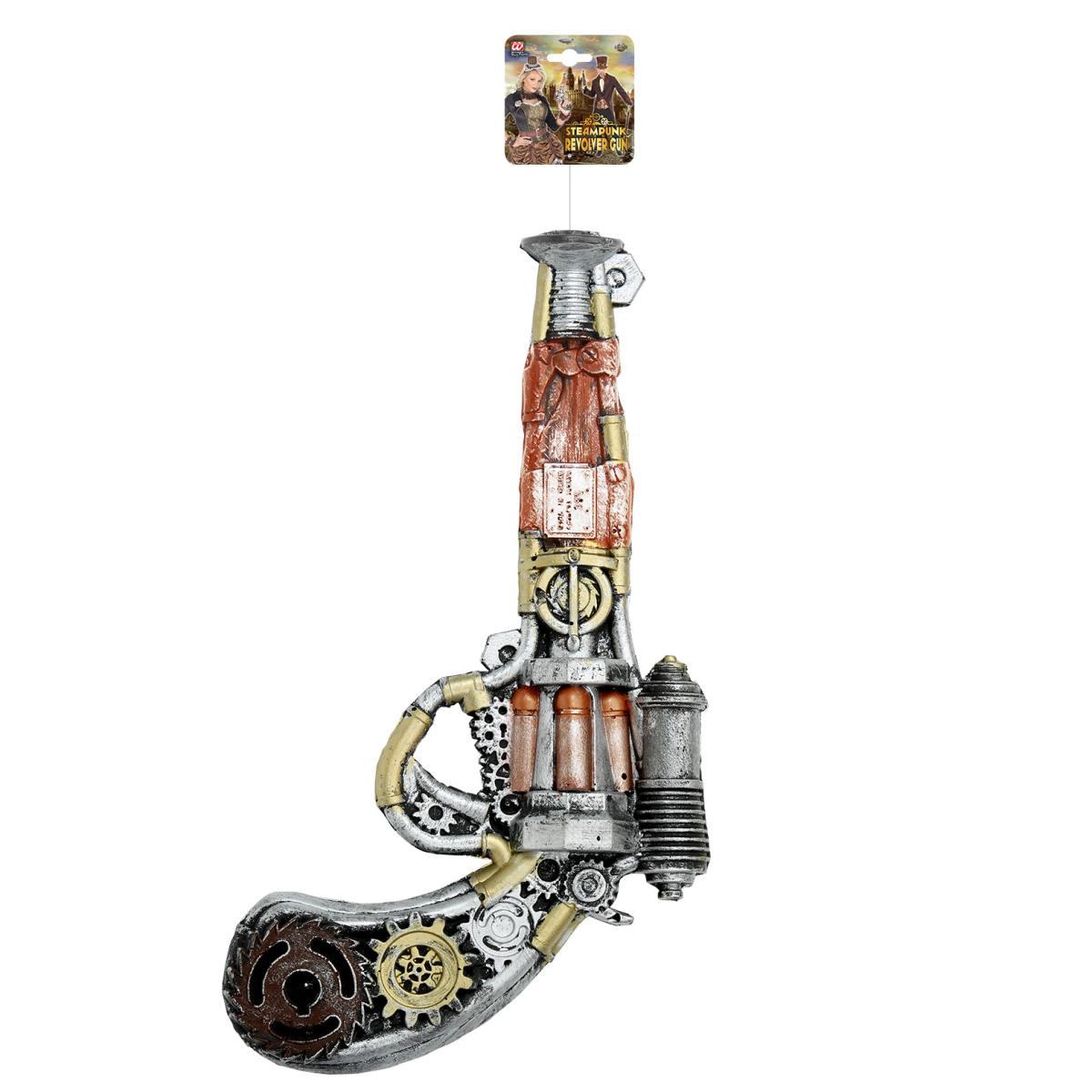 Pistola Steampunk Revolver In Lattice |Widmann