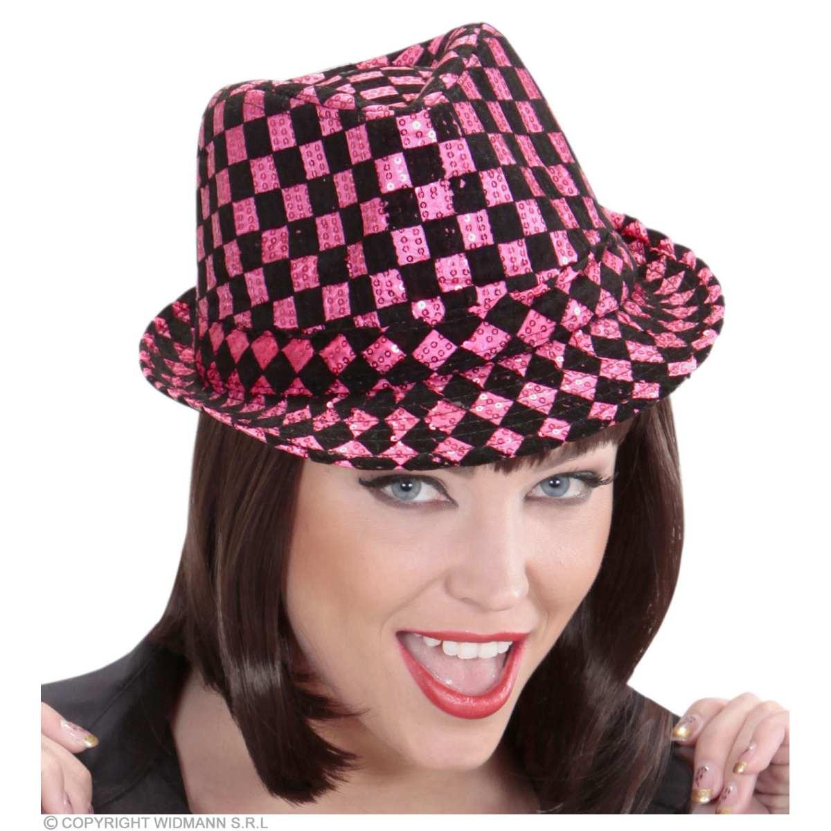 Cappello Borsalino Scacchi Con Paillettes |Widmann