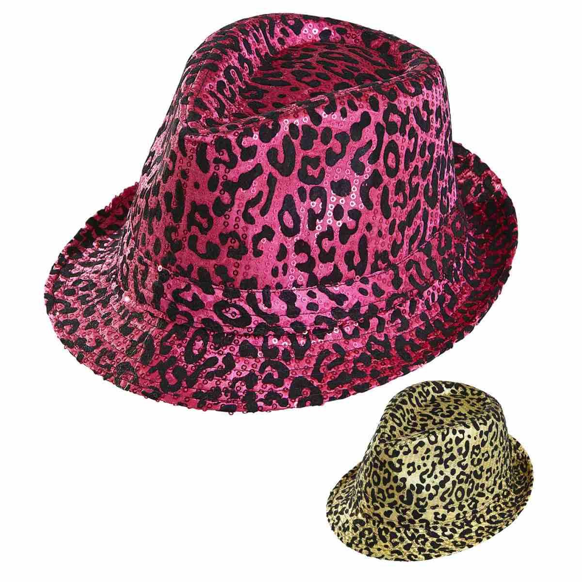Cappello Borsalino Animalier Con Paillettes |Widmann