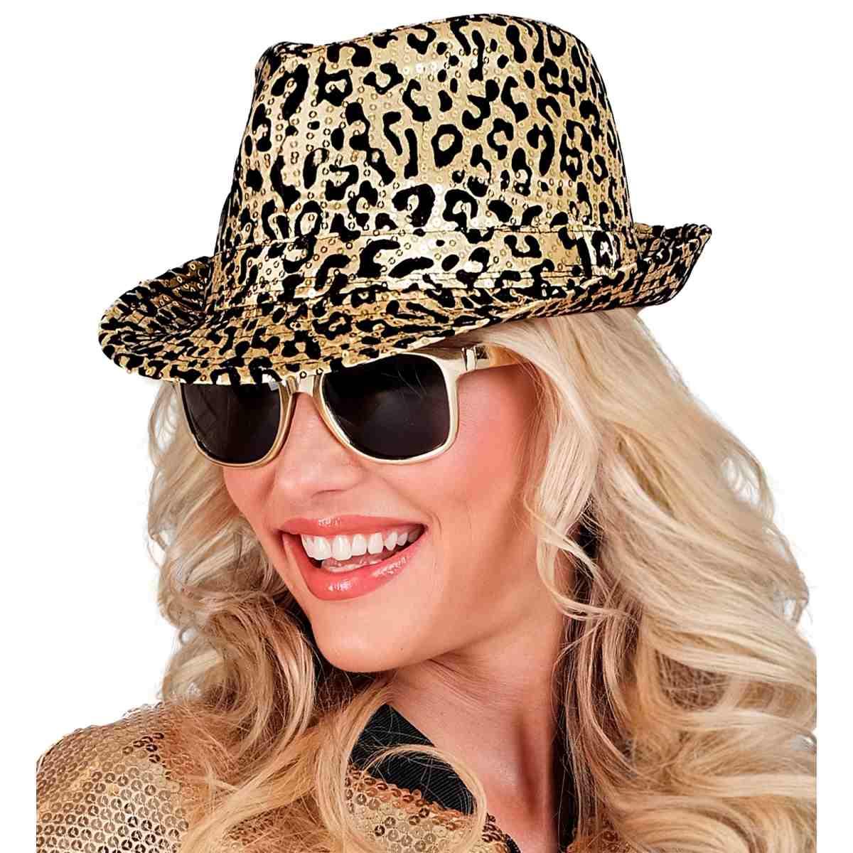 Cappello Borsalino Animalier Con Paillettes |Widmann