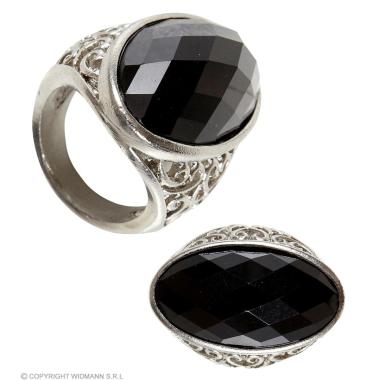 Anello Argento Con Pietra Nera |Widmann