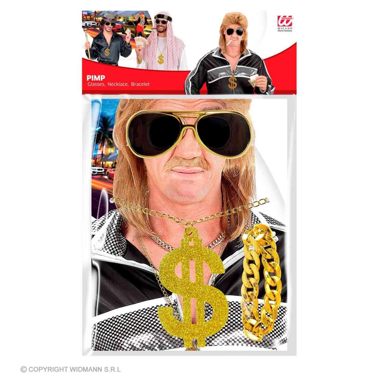 Pappone Con Occhiali Collana E Bracciale |Widmann