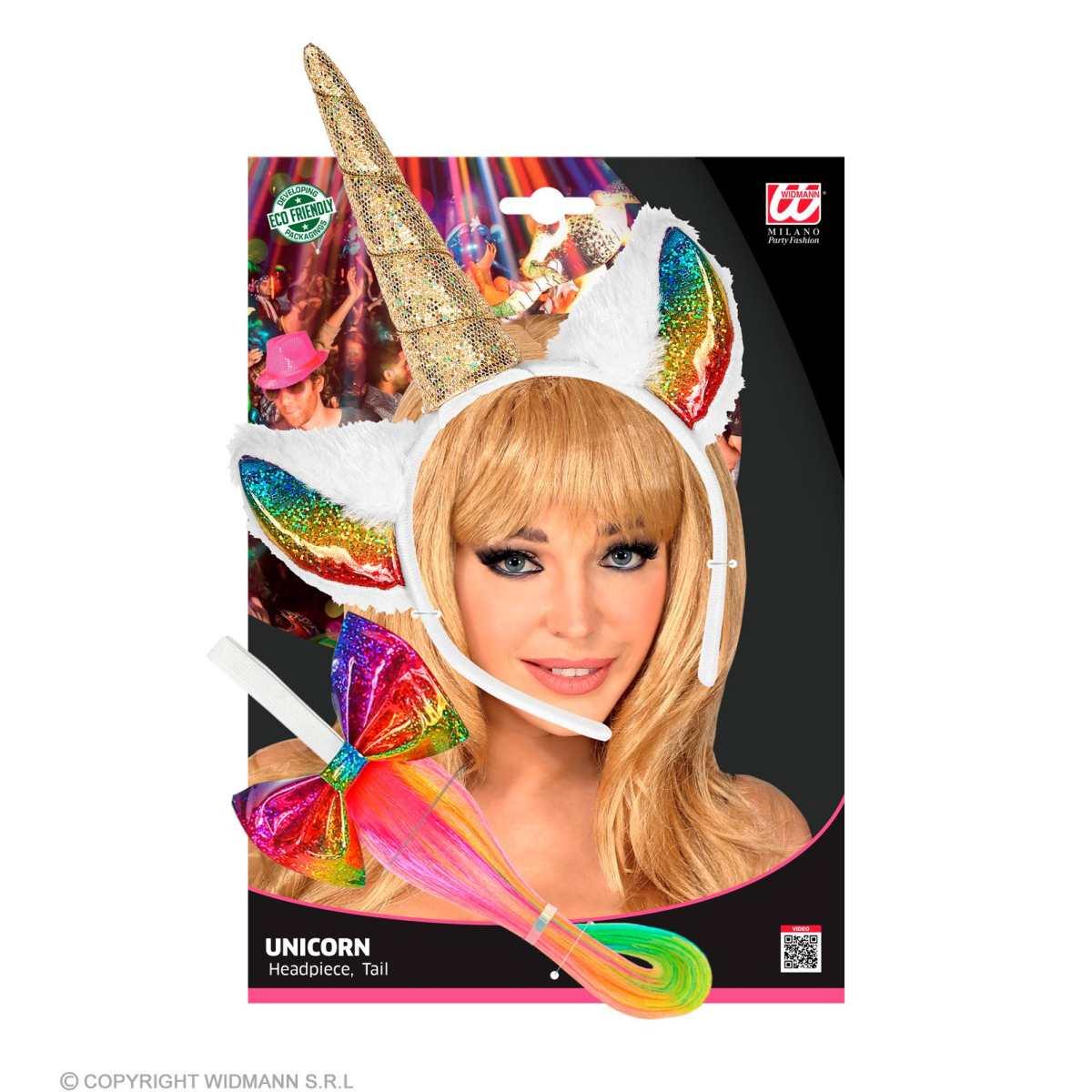 Unicorno Giraffa Con Cerchietto E Coda |Widmann
