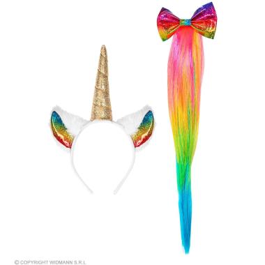 Unicorno Giraffa Con Cerchietto E Coda |Widmann