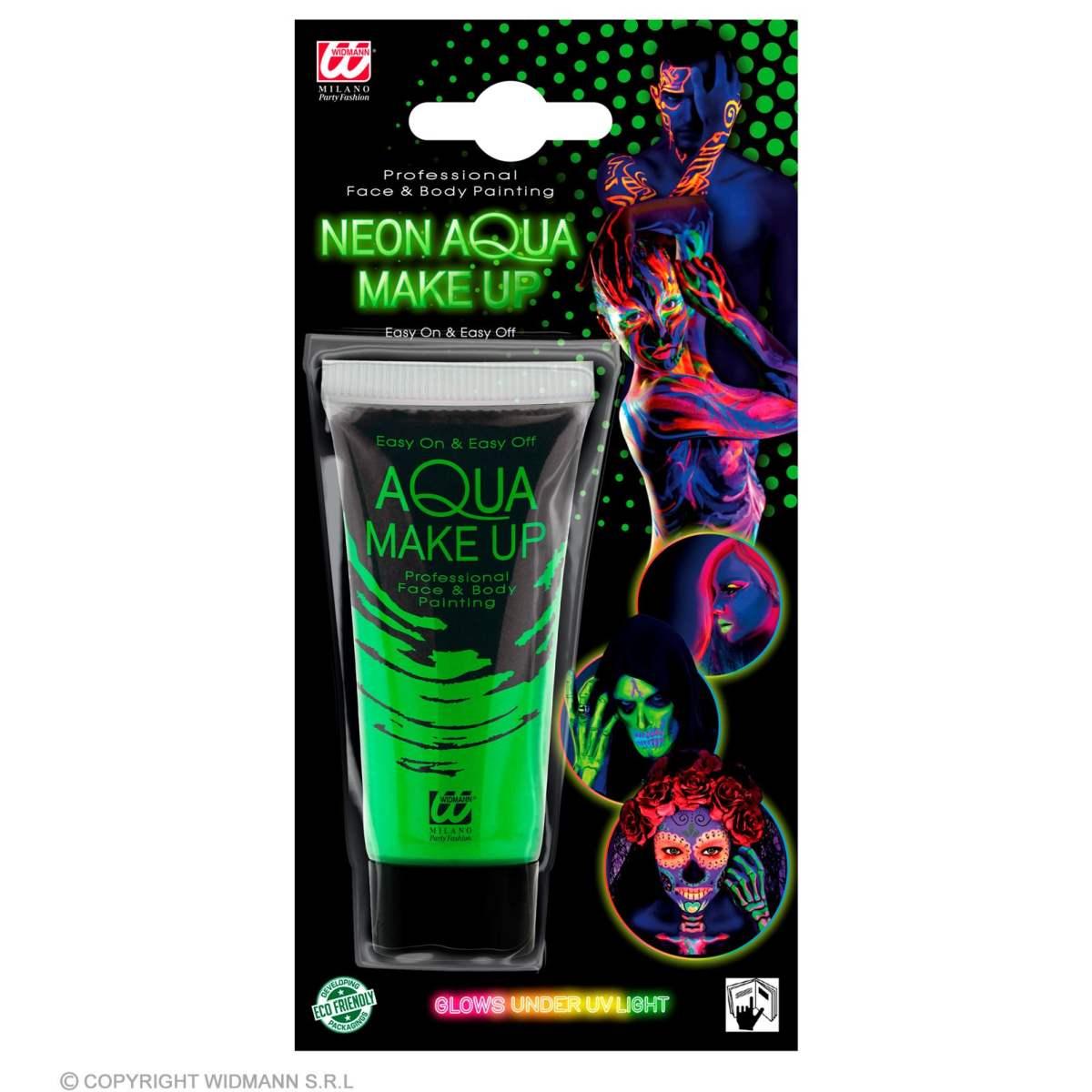 Trucco Crema Tubo Acqua Verde Fluo Ml.30 |Widmann
