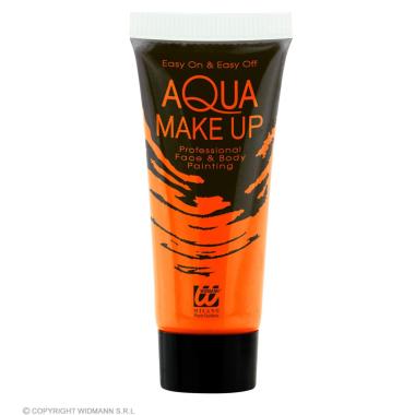 Trucco Crema Tubo Acqua Arancione Fluo Ml.30 |Widmann