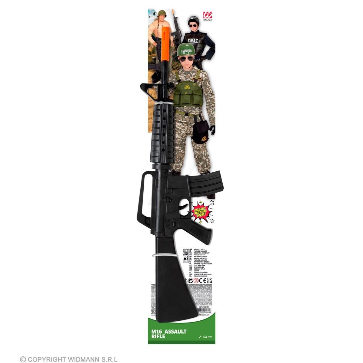 Fucile Assalto Pvc M16 cm.64 |Widmann