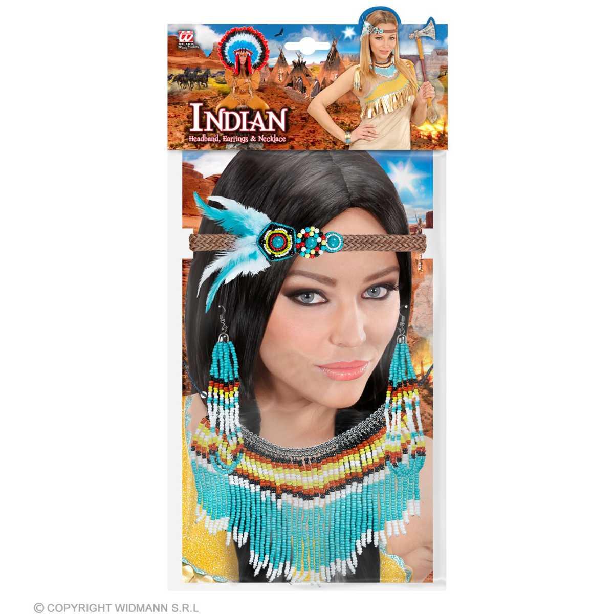 Indiana Con Fascia Orecchini E Collana Set pz.3 |Widmann