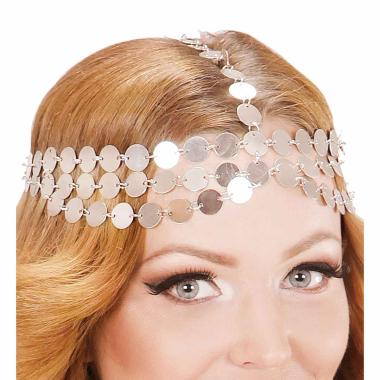 Copricapo Metallo Gitana Argento Con Monete |Widmann
