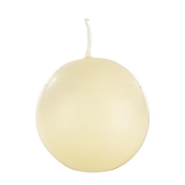 Candela cm.Ø7 Sfera Avorio |Bizzotto