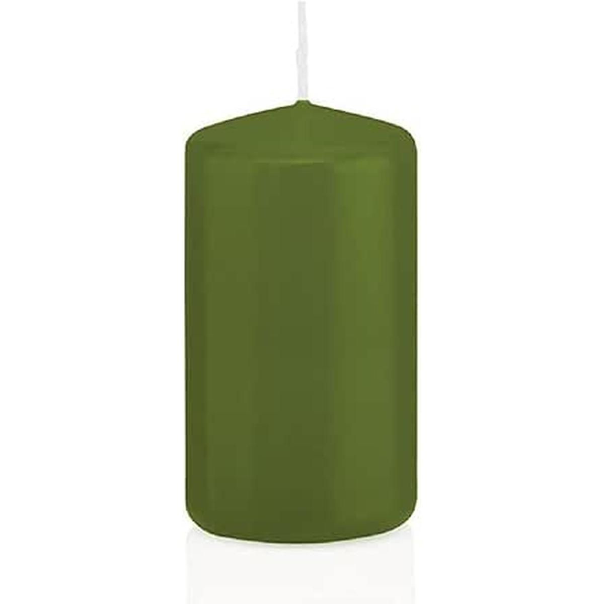 Candela cm.Ø8x15 Cilindrica Verde Oliva | Bizzotto