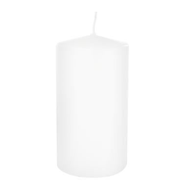 Candela cm.Ø8x15 Cilindrica Bianco | Bizzotto