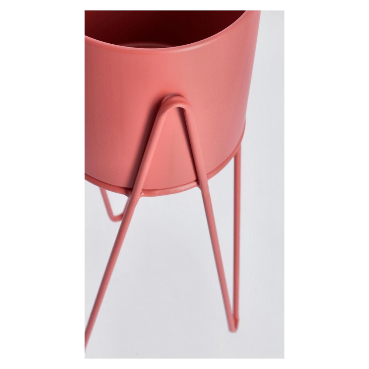 Portavaso Madelyn Tondo Salmone cm.Ø21,5x46 | Bizzotto