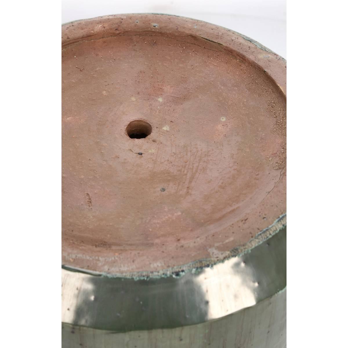 Portavaso Terracotta Thran Verde Ocra cm.Ø48x43 | Bizzotto