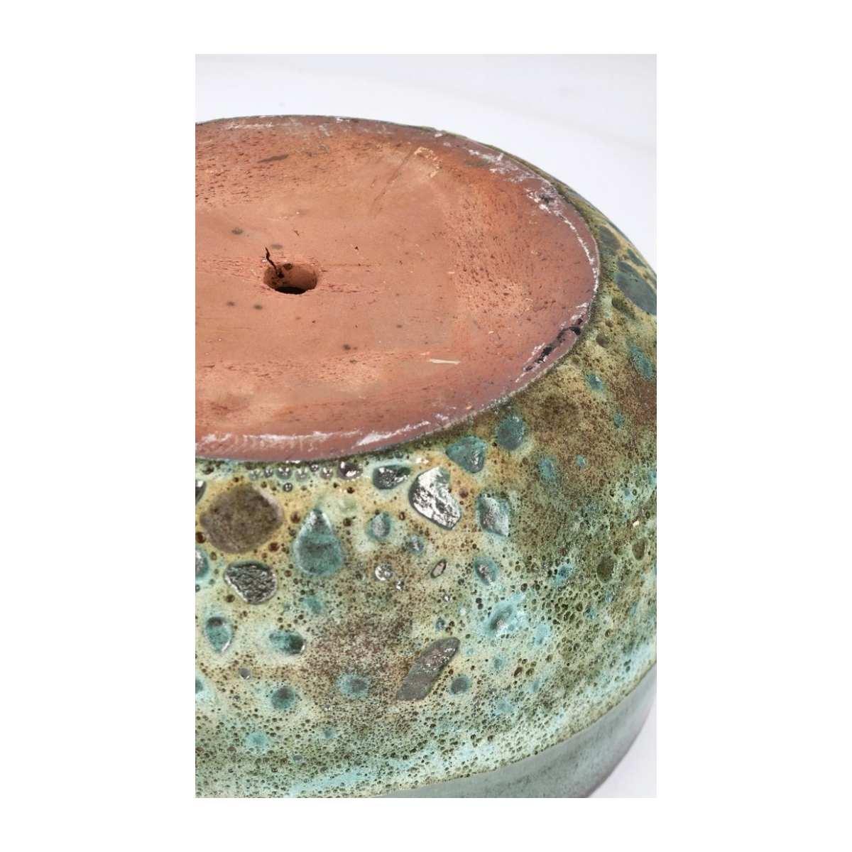Portavaso Terracotta Duyen Ciotola Verde Giada cm.Ø36x22 | Bizzotto