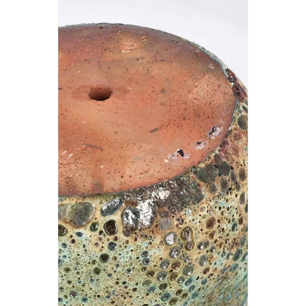 Portavaso Terracotta Duyen Ciotola Verde Giada cm.Ø27x24 | Bizzotto