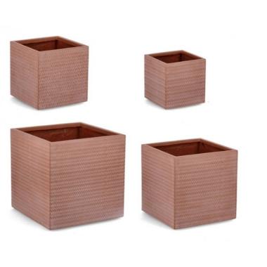 Porta Vaso TerracottaTressage cm.37x37x37 | Bizzotto