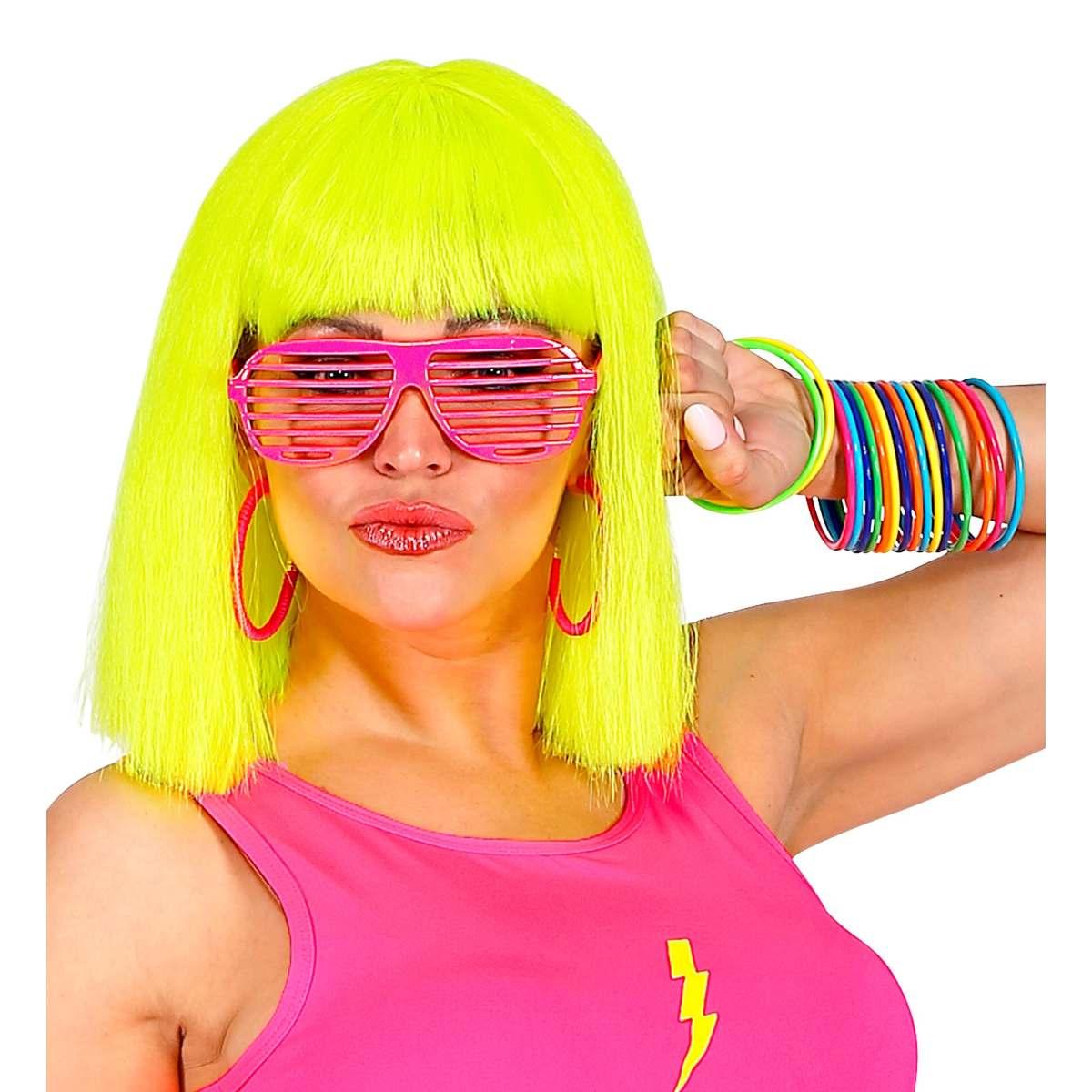Occhiali Veneziana Rosa Fluo |Widmann