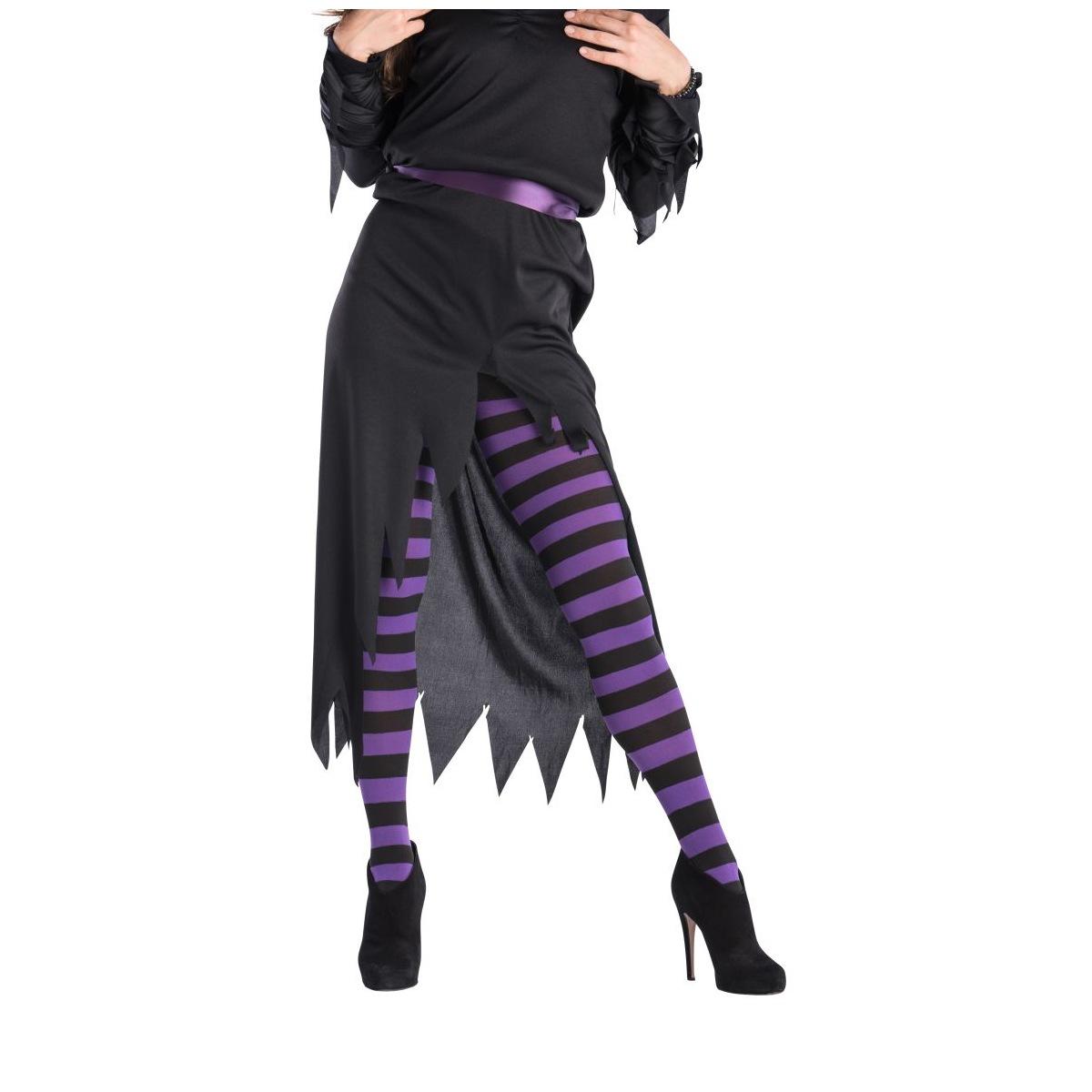 Collant A Righe Nere E Viola |Carnival Toys