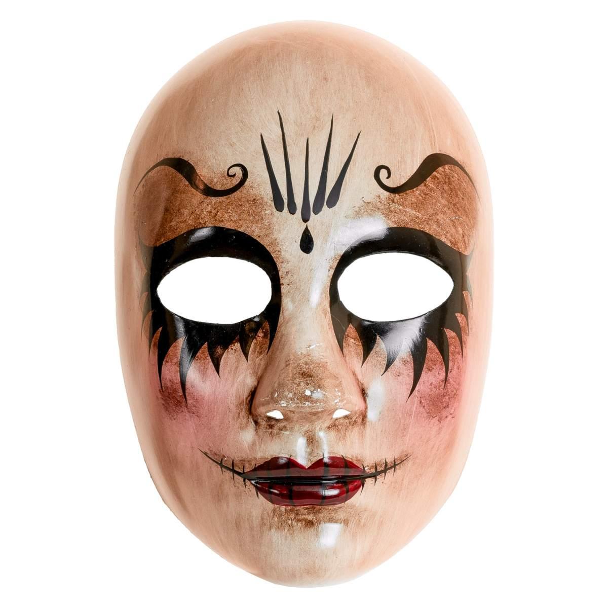 Maschera Viso Pvc Horror Commedia Dell'Arte Inquietante |Widmann