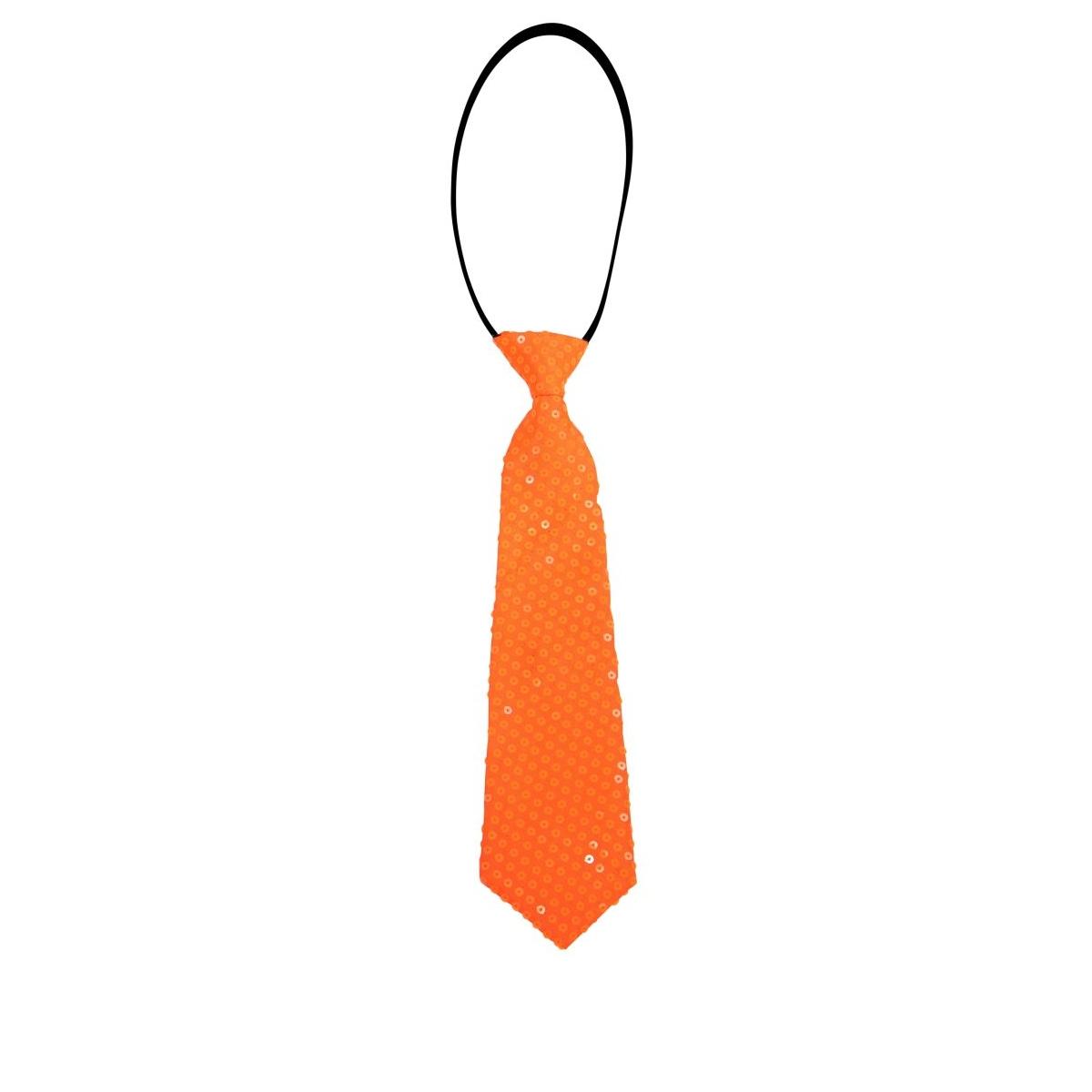 Cravatta Con Paillettes Arancione |Carnival Toys