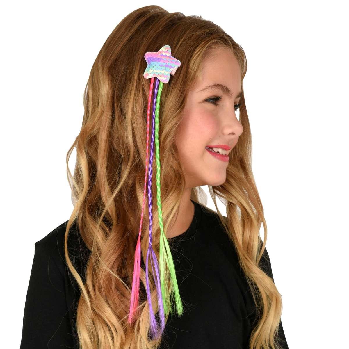 Estensione Capelli Con Stella Paillettes Con Trecce |Widmann