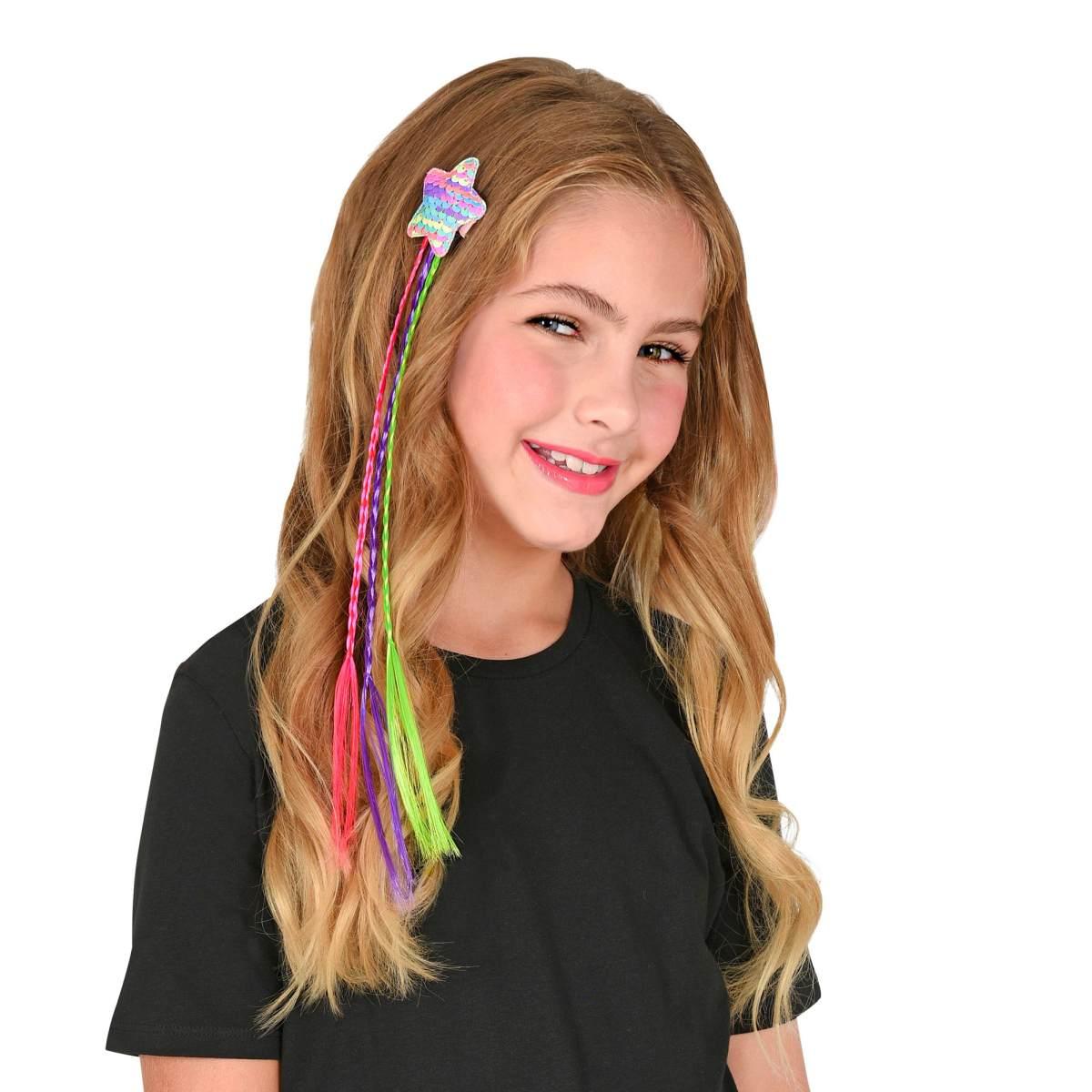 Estensione Capelli Con Stella Paillettes Con Trecce |Widmann