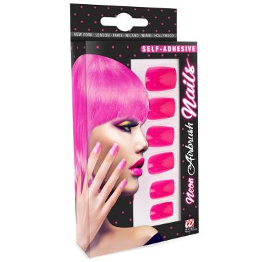 Unghie Rosa Adesive Set pz.12 |Widmann