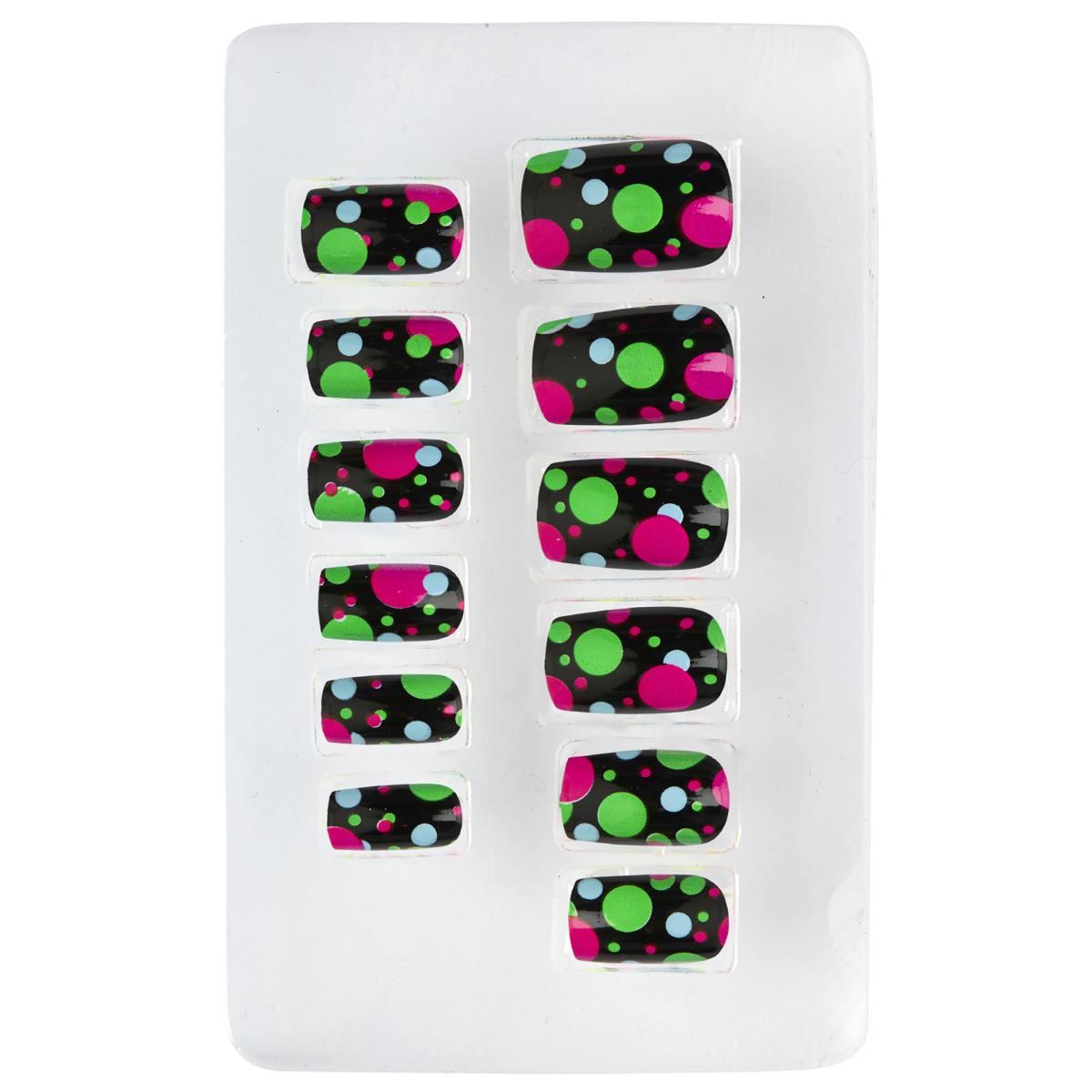 Unghie Pallini Neon Adesive Set pz.12 |Widmann