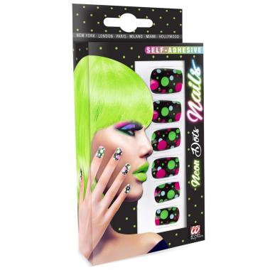 Unghie Pallini Neon Adesive Set pz.12 |Widmann