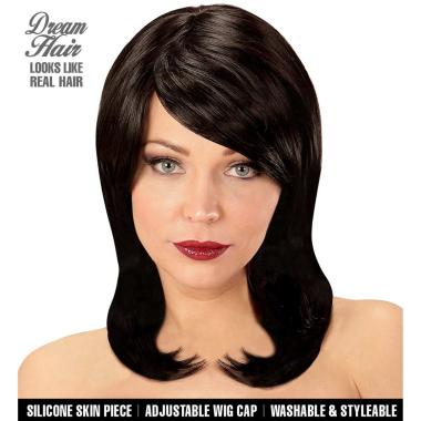 Parrucca Dream Nera Liscia Con Frangia |Widmann