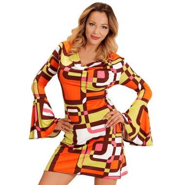 Costume Abito Anni '70/'80 Verde Quadri Tubes |Widmann