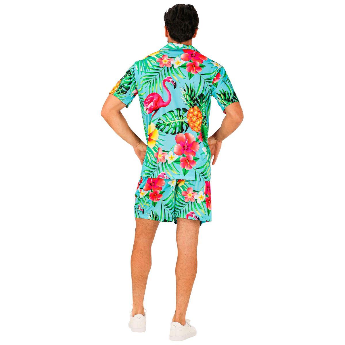 Costume Completo Summer Party Hawaii Azzurro |Widmann