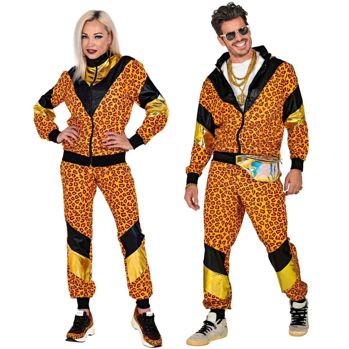 Costume Tuta Anni '70/'80 Dance Leopardata |Widmann