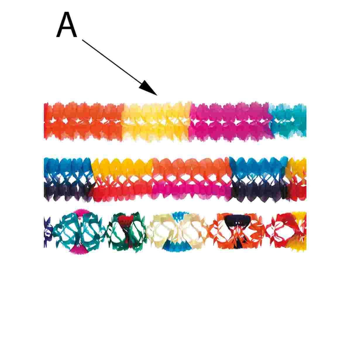 Festone Party Color Mt.3 Assoertito 3 Modelli |Carnival Toys