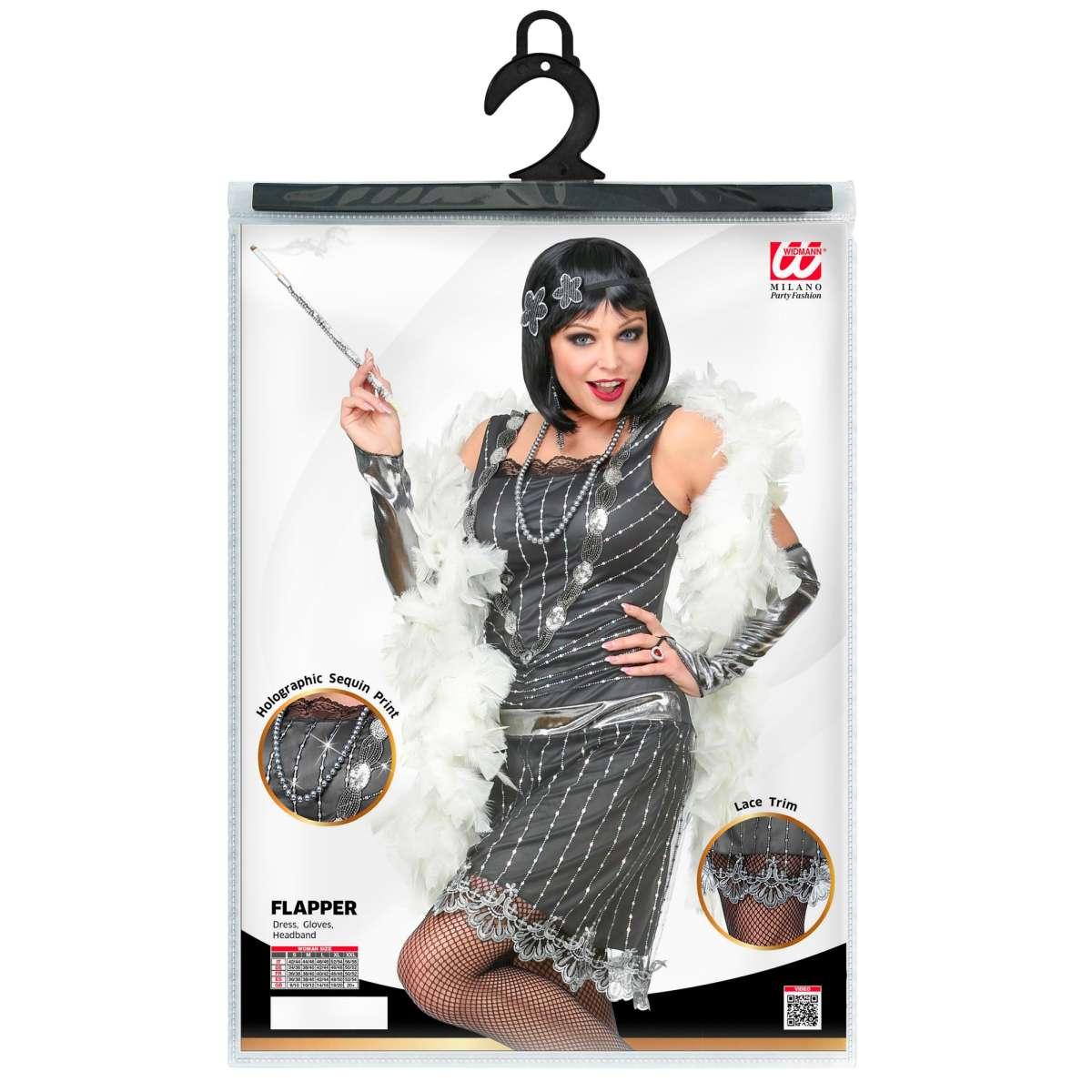 Costume Charleston Anni '20 Grigio |Widmann