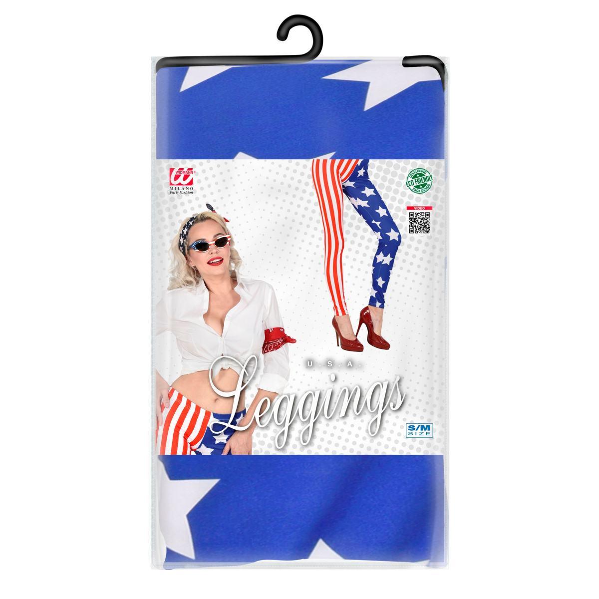 Leggins U.S.A. Con Stelle E Strisce |Widmann