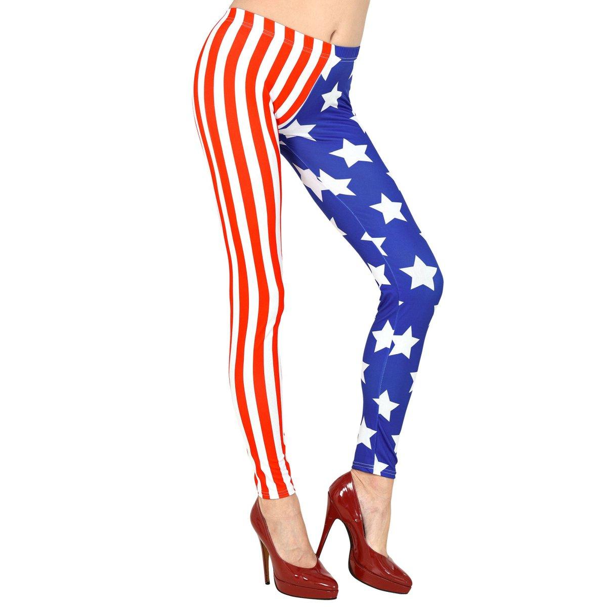 Leggins U.S.A. Con Stelle E Strisce |Widmann