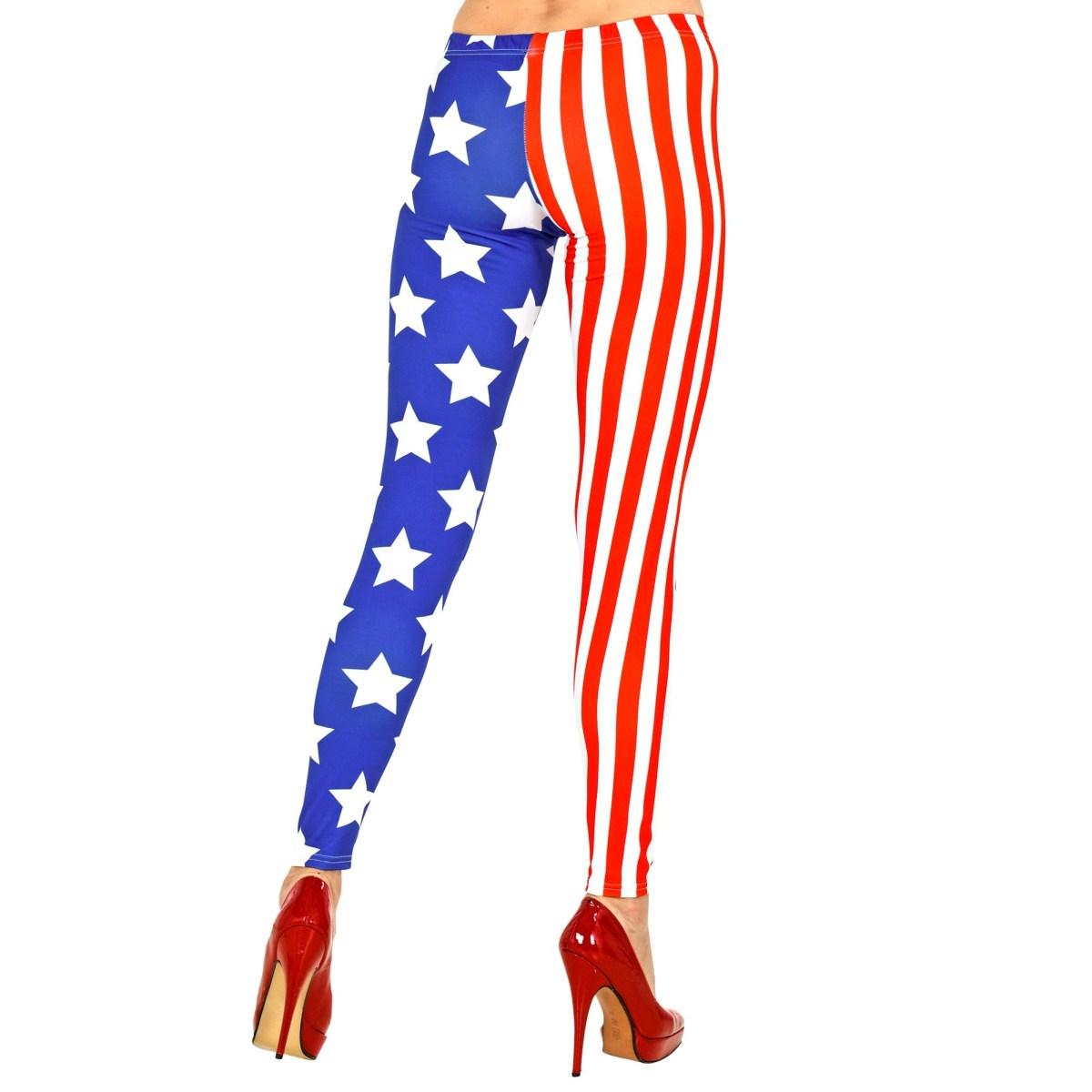 Leggins U.S.A. Con Stelle E Strisce |Widmann