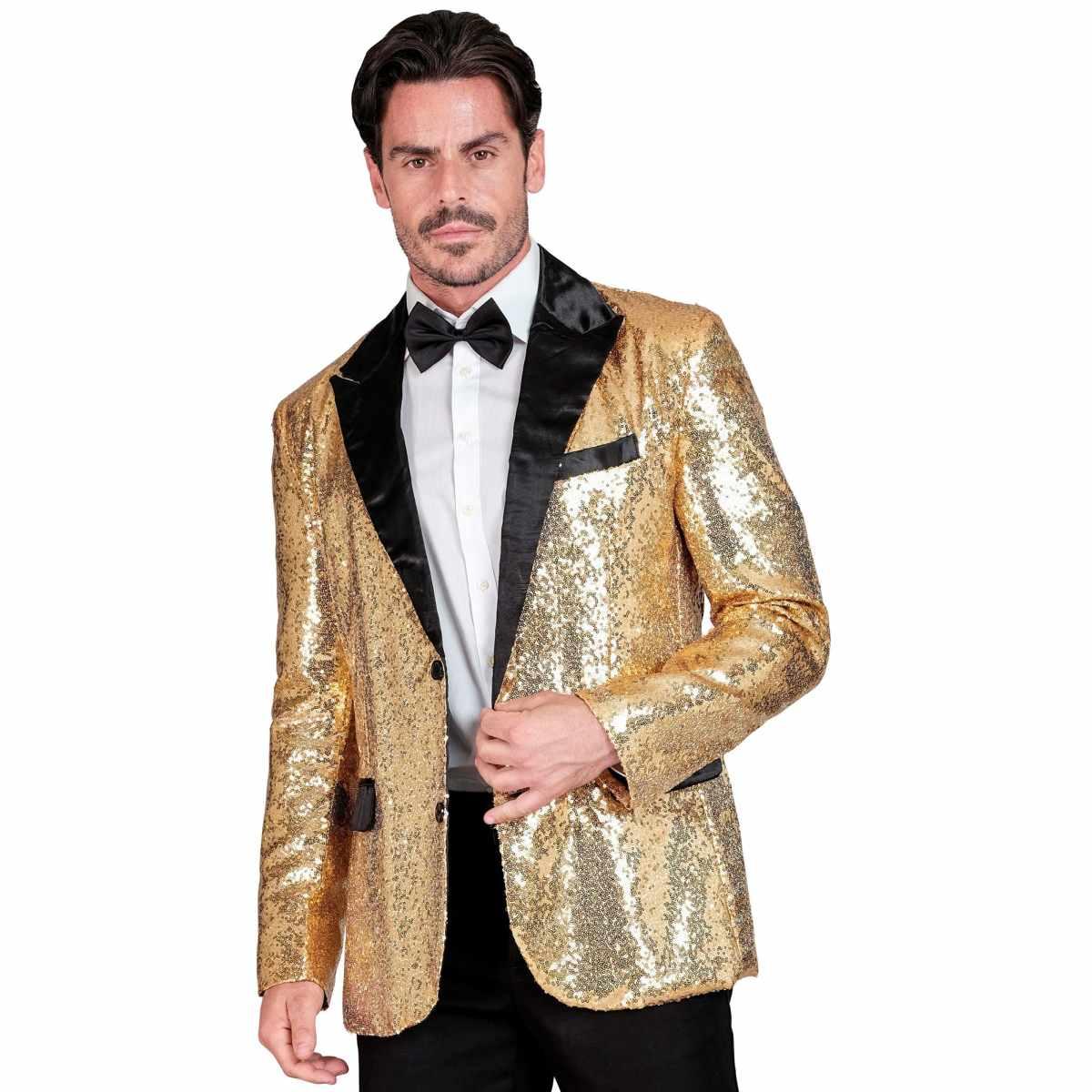 Giacca Oro Paillettes con Bavero |Widmann
