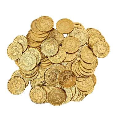 Monete oro pvc 100 pz