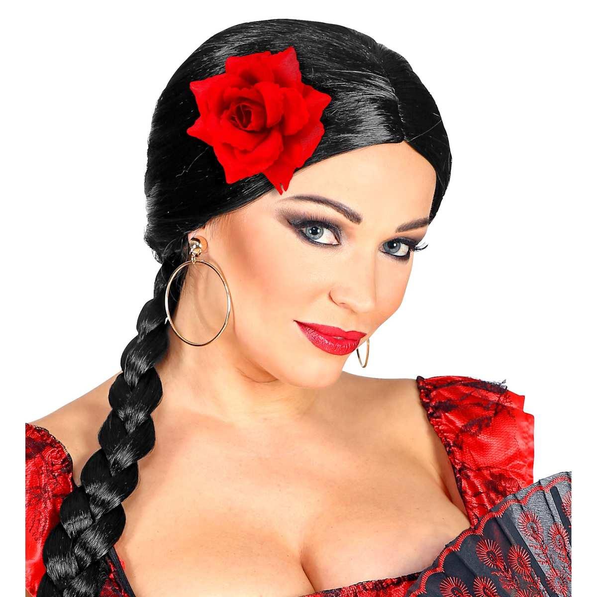 Mollettina Capelli Con Rosa Rossa |Widmann