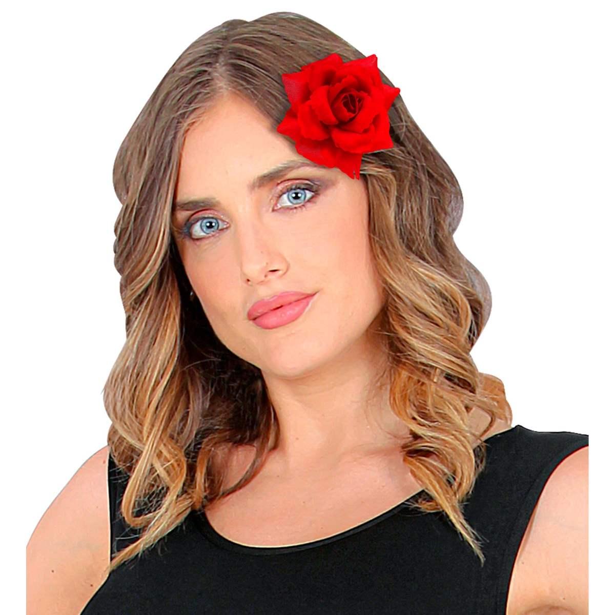 Mollettina Capelli Con Rosa Rossa |Widmann