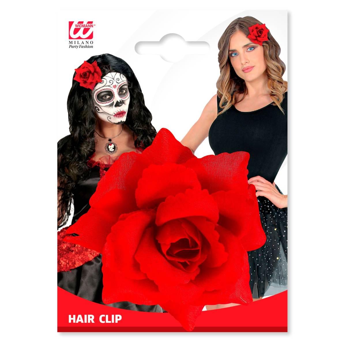 Mollettina Capelli Con Rosa Rossa |Widmann