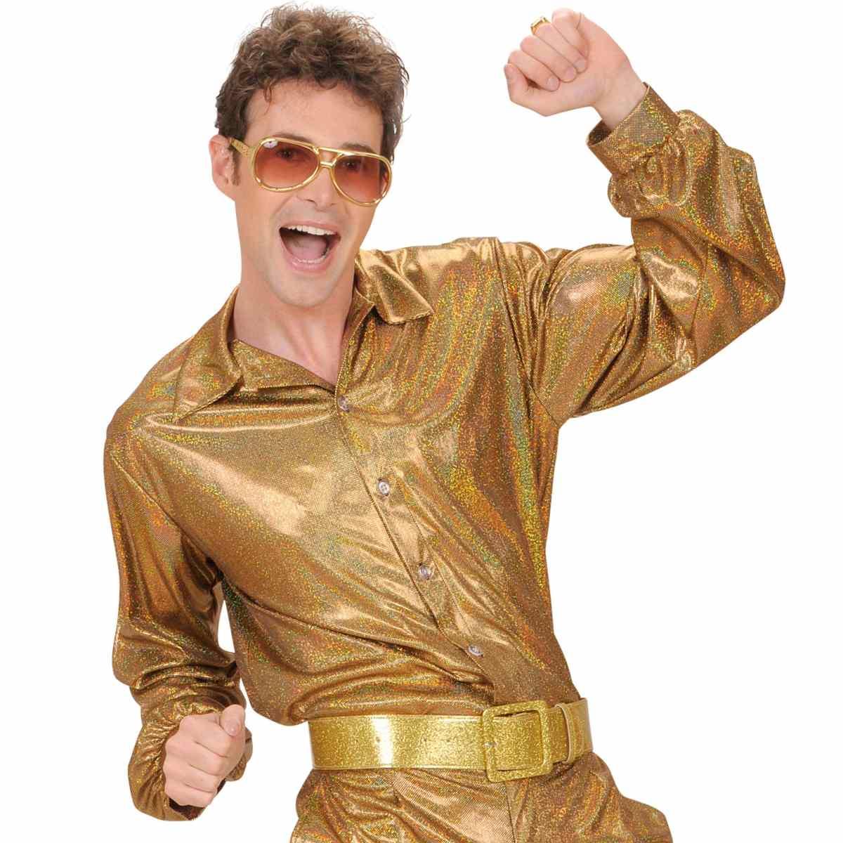 Camicia Oro Olografica Disco |Widmann