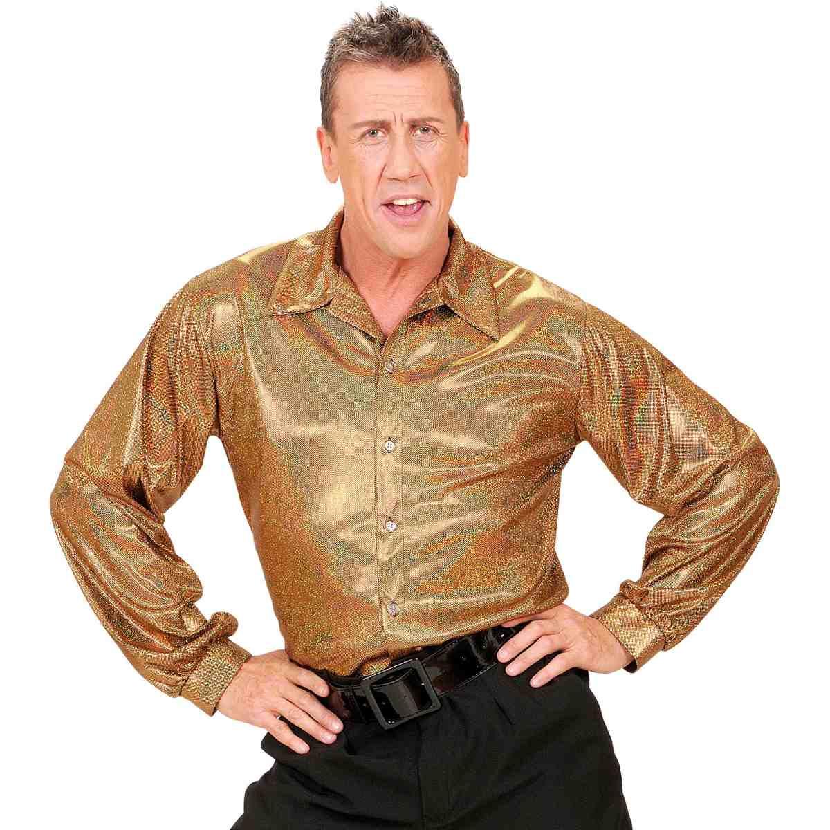 Camicia Oro Olografica Disco |Widmann