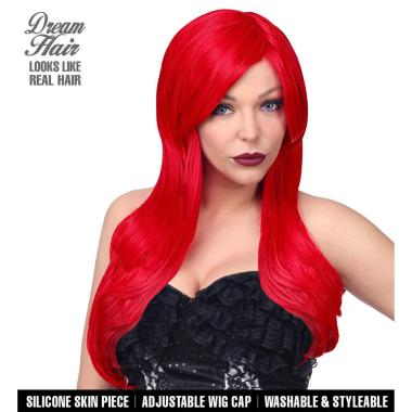 Parrucca Dream Alicia Rossa Liscia Con Frangia |Widmann
