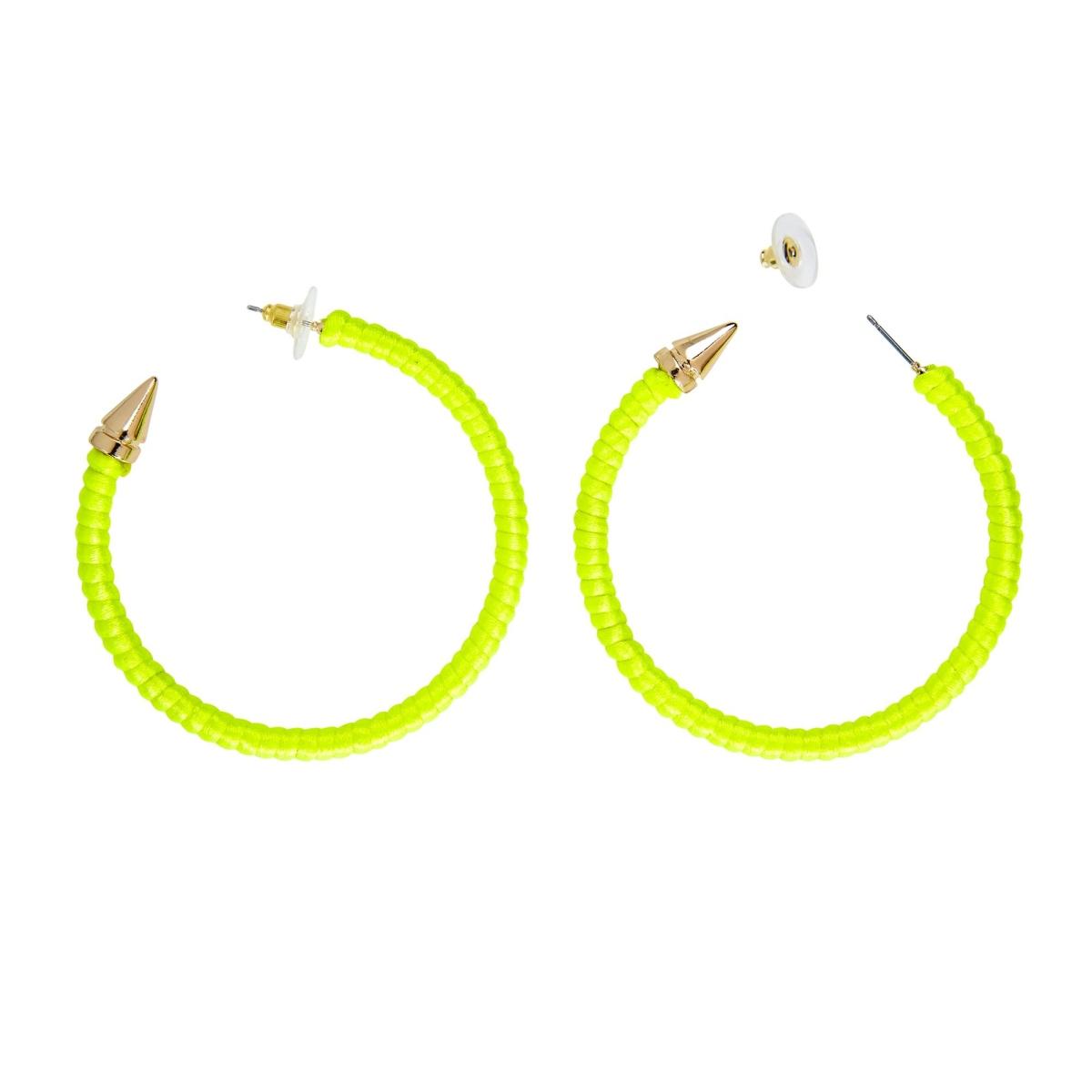 Orecchini Giallo A Cerchio Fluorescenti |Widmann